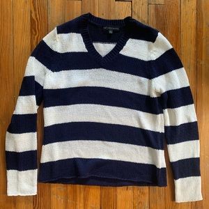Brooks Brothers Women’s Blue/White Striped Sweater